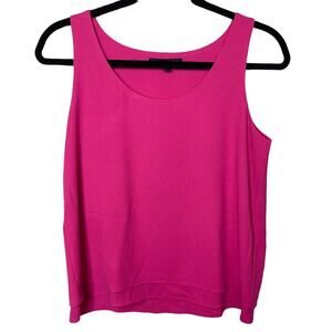 Banana Republic Sleeveless 2 Tiered Pullover Top Pink Small Petite